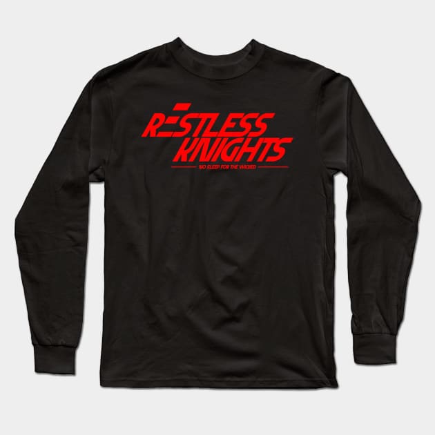 Restless Knights JDM Sport Red Long Sleeve T-Shirt by Jsaviour84